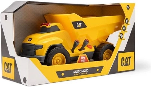 Camion ribaltabile CAT con motore, luci e suoni