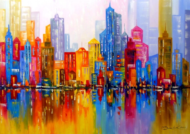 Puzzle Città Arcobaleno 1000 pezzi ENJOY