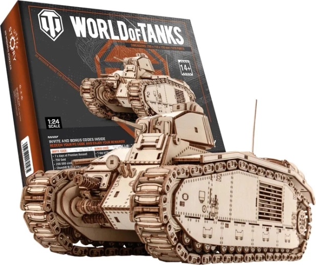 Little Story puzzle 3D in legno World of Tanks Char B1