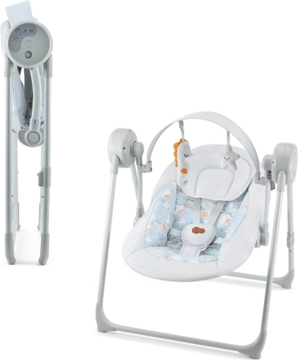 Kinderkraft altalena Swingee Grey – altalena elettrica per bambini