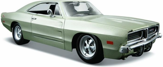 Modello di auto Maisto Dodge Charger R/T 1969 argento 1:24