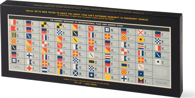 Puzzle panoramico Galison Messaggio Importante 1000 pezzi