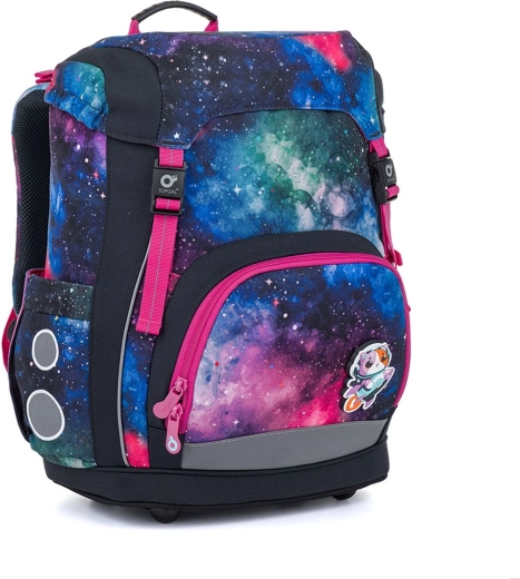 Cartella scolastica ultraleggera Topgal KIRA con motivo spaziale