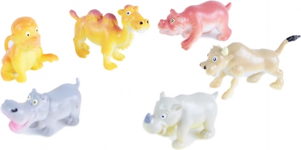 Set animali selvatici allegri 6 pz