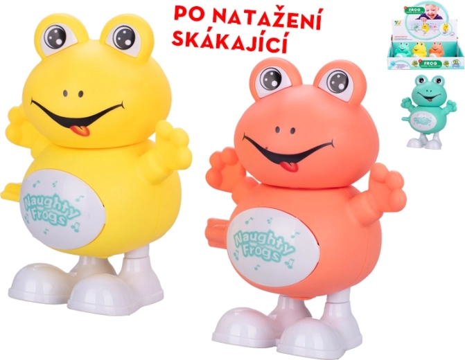 Rana saltellante 9,5 cm – giocattolo a carica per bambini