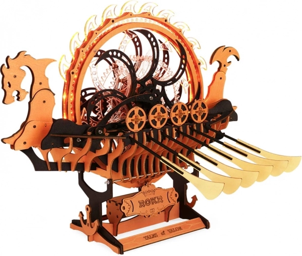 Puzzle in legno nave drago vichinga