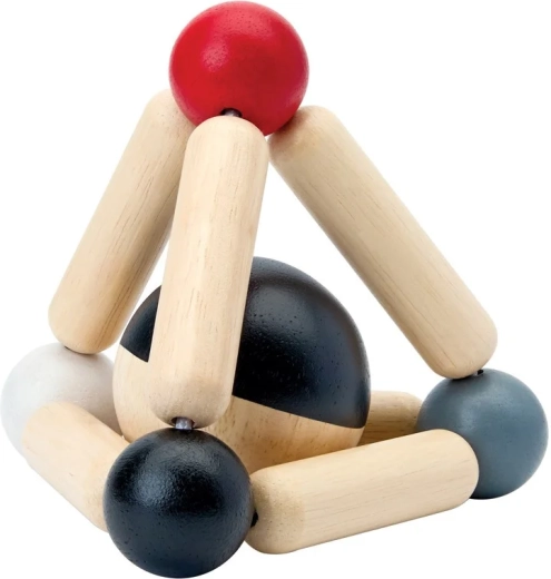 PlanToys sonaglio e massaggiagengive a contrasto Triangle