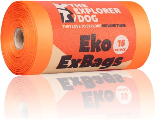 Explorer Dog sacchetti ecologici per deiezioni canine – 15 pz per rotolo