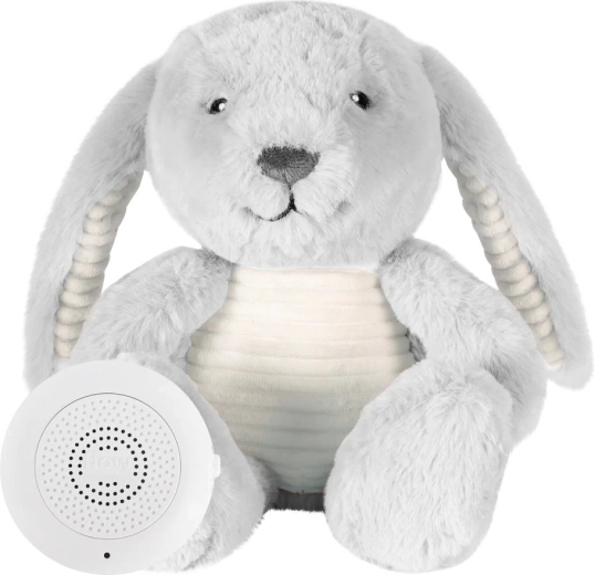 Coniglietto di peluche Flow con battito cardiaco Milo grey - 1 pezzo