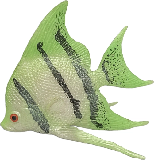 Pesciolino di gomma verde 10 cm