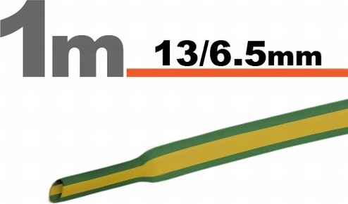 Guaina giallo-verde 13 / 6,5 mm