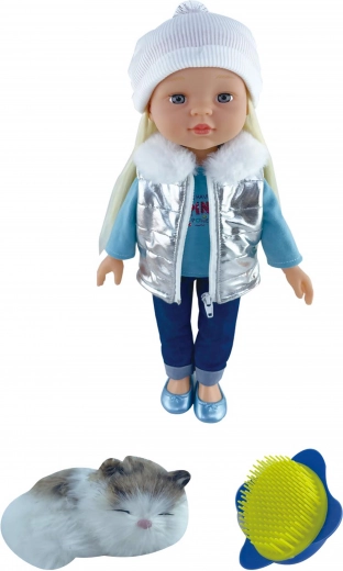 Bambola con gattino 43 cm