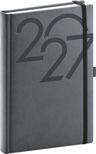 Agenda giornaliera Notique Ajax 2027 nera 15 × 21 cm