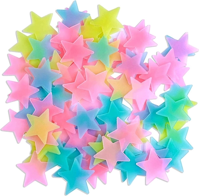 Stelle fluorescenti Mix 100 pz