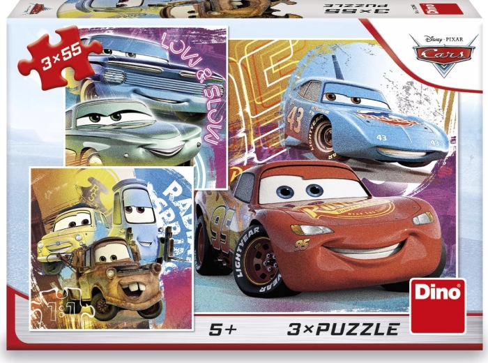 Puzzle Cars amici 3x55 pezzi