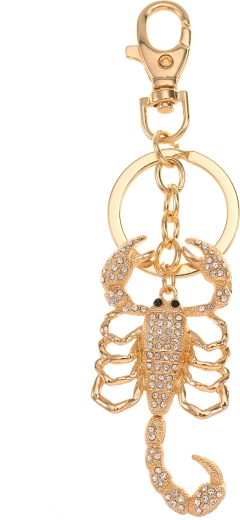 Portachiavi dorato Scorpione