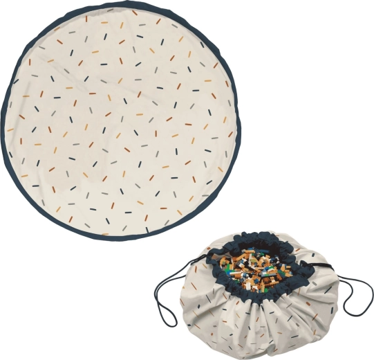 Play&Go Noomad originale coperta da gioco e sacco porta-giocattoli confetti