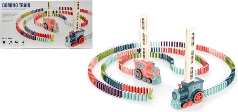 Trenino per domino con posa automatica dei tasselli