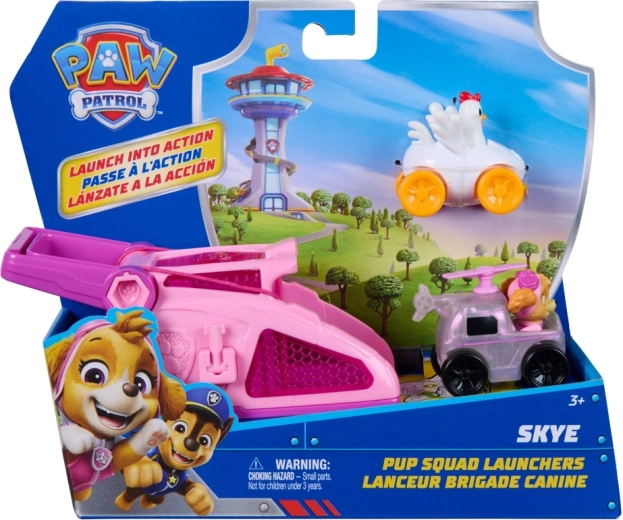 Paw Patrol dispositivo di lancio Skye – set con mini macchinine