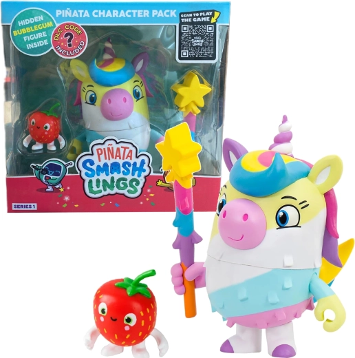 Pinata Smashlings Luna unicorno con pignatta e 2 mini figure