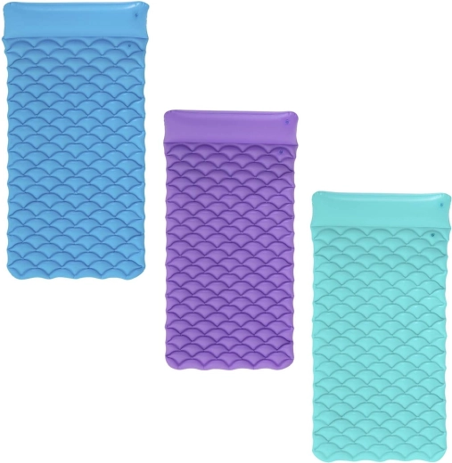 Materassino gonfiabile da spiaggia con finestra 213 × 86 cm – turchese