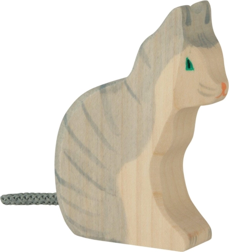 Holztiger gatto seduto - 1 pezzo