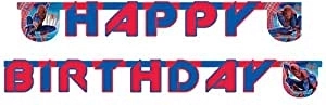 Banner di compleanno Spiderman - 1 pezzo