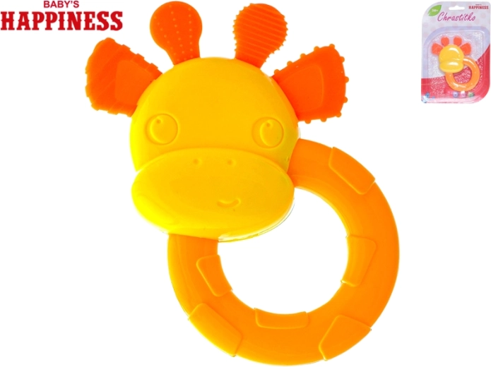 Sonaglino e massaggiagengive giraffa 12 cm