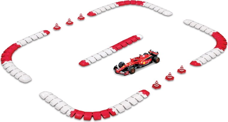 Maisto RC Ferrari SF-24 Charles Leclerc con pista da corsa in scala 1:41