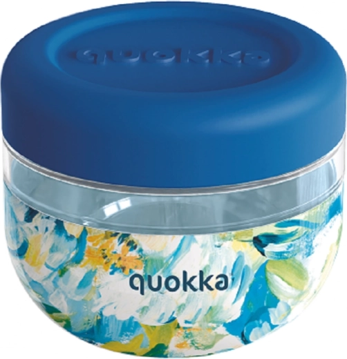 Contenitore per alimenti Quokka Bubble Blue Peonies blu 500 ml