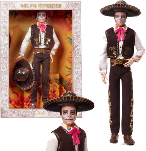 Bambola da collezione Barbie Ken Dia de Muertos