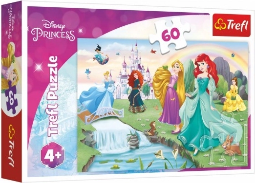 Puzzle 60 pezzi Scopri le Principesse DISNEY PRINCESS Trefl