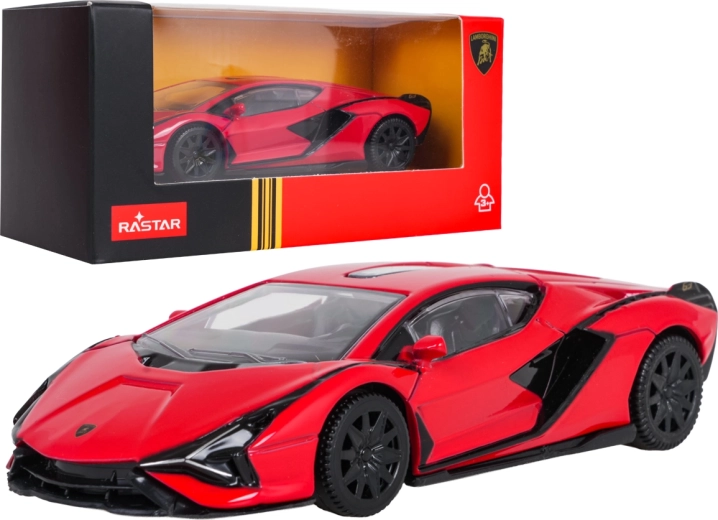 Modello in metallo Lamborghini Sián RASTAR in scala 1:43, rosso