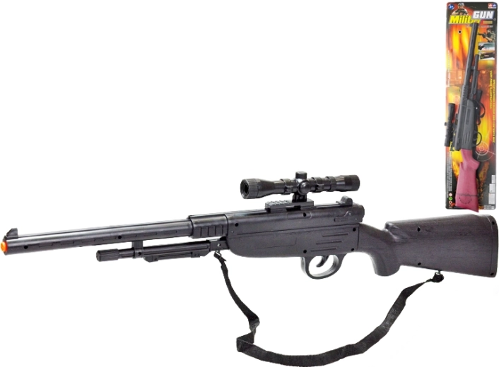 Fucile giocattolo a scatto per bambini 67 cm – giocattolo in plastica per piccoli avventurieri