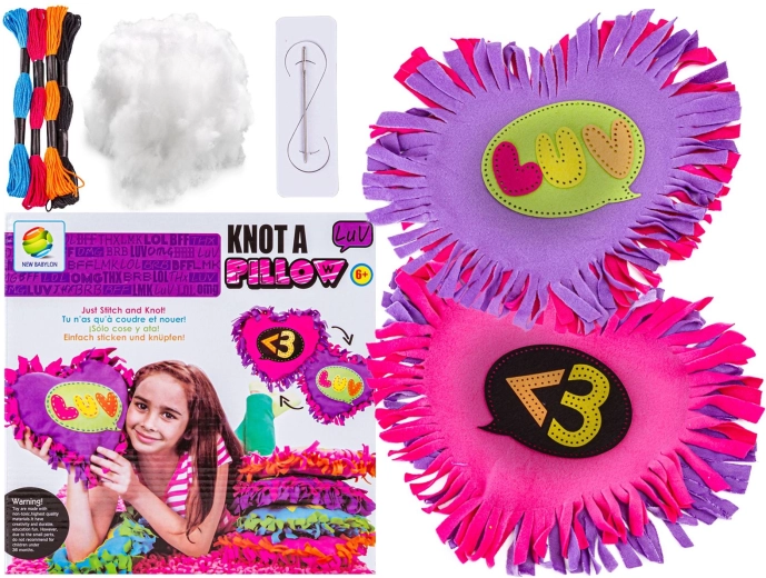 Kit creativo per cucire un cuscino di peluche a forma di cuore fai da te - 1 pezzo