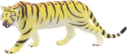 Tigre marrone figurina in plastica 11 cm