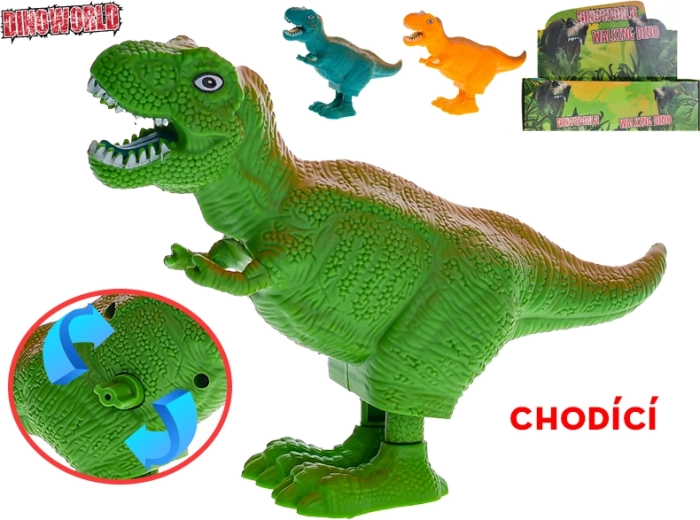 Dinosauro a carica T‑Rex Dinoworld 16 cm