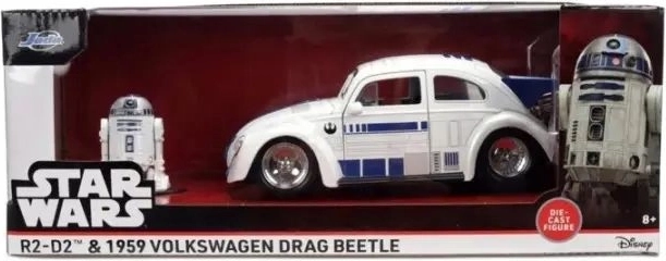 Jada Star Wars VW Drag Beetle R2-D2 1:24 con personaggio