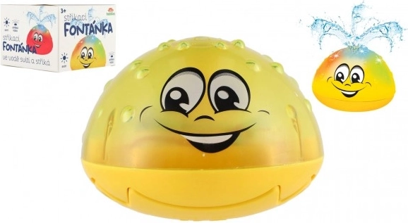 Fontanella d’acqua luminosa per la vasca a batteria – giallo