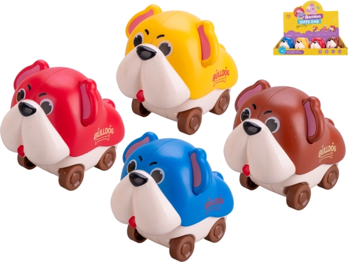 Cagnolino interattivo in plastica 7,5 cm – giocattolo a rotelle per bambini