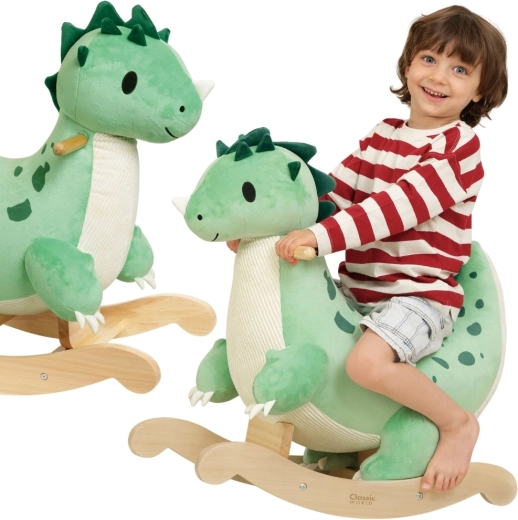 Dinosauro cavalcabile in peluche Classic World