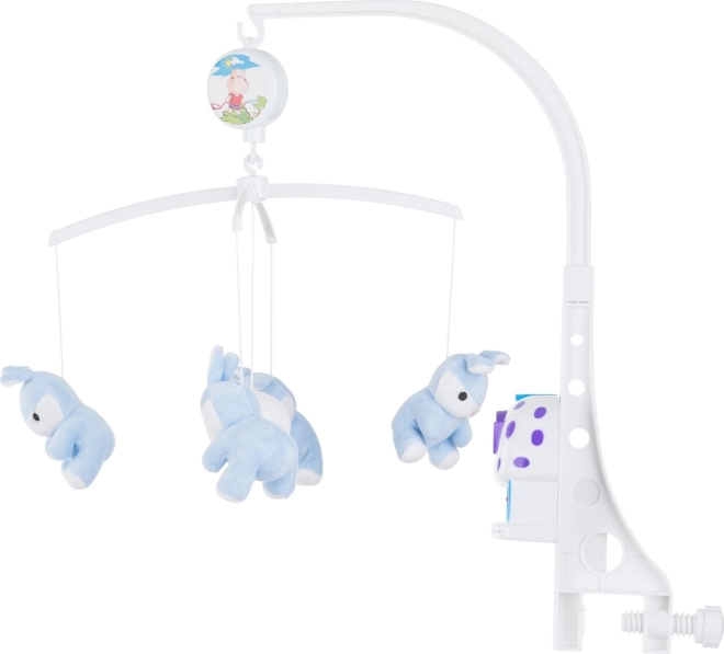 Giostrina musicale da appendere con conigli blu CHIPOLINO