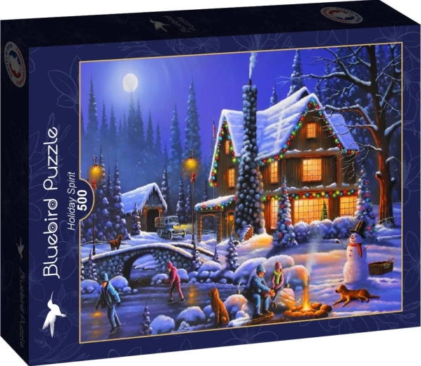 Puzzle Bluebird Spirito festivo 500 pezzi