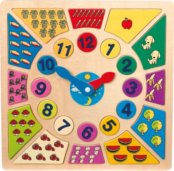 Puzzle ad incastro educativo – impara l’ora small foot