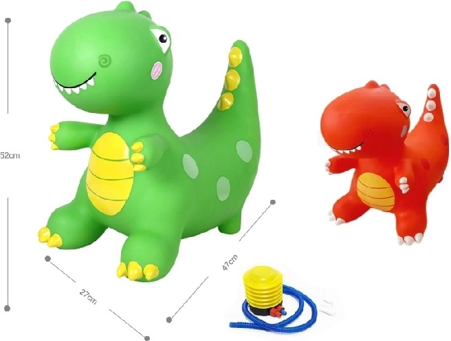Costume gonfiabile da dinosauro T‑Rex verde per bambini con ventilatore