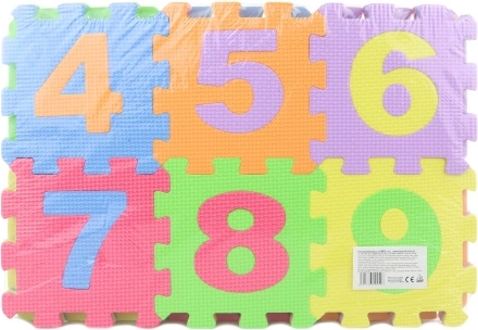 Puzzle in gommapiuma 36 pezzi numeri e lettere