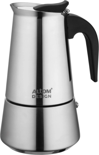 Caffettiera moka in acciaio inox Altom Design 300 ml per 6 tazze