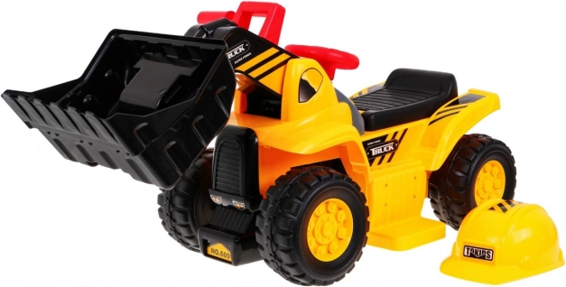 Pala gommata elettrica per bambini con casco e suoni