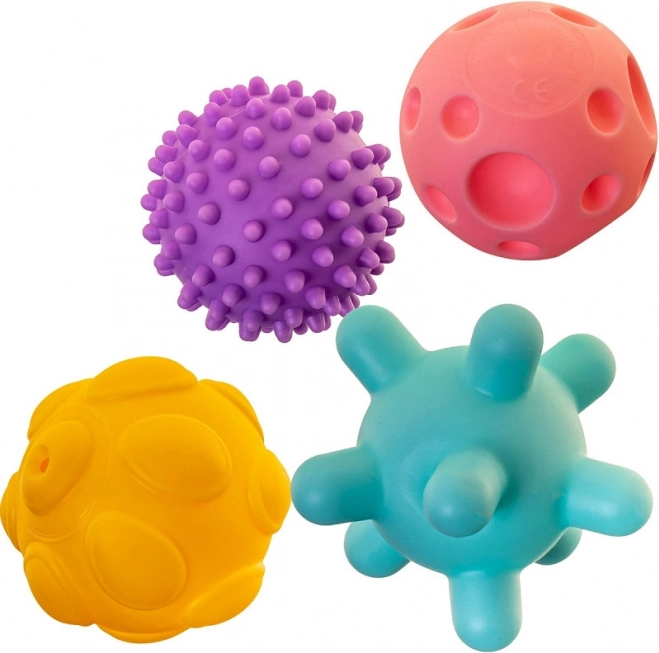 Palline sensoriali per neonati – set da 4 pezzi