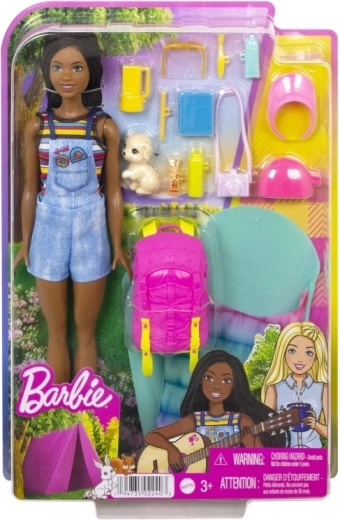 Set da campeggio Barbie Brooklyn con accessori e cagnolino
